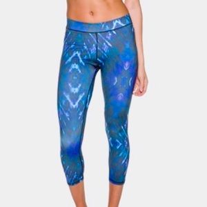 Electric + Rose tie dye legging indigo